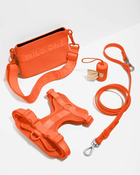 Essentials for all your dog walking needs! This Kit includes our super comfy, lightweight dog Harness, dirt- and odor-resistant Leash, color-matched Waste Bag Carrier, and bestselling Treat Pouch for on-the-go treating. The perfect bundle to feel (and look) like an expert walker. *Seafoam, Blaze, Moss, Orchid, Lilac, and Black Harnesses feature a new neck buckle for easy on-and-off. More colors to come with this new feature! | Harness Walk & Treat Kit | Durable Dog Leash | Cushioned Harness | We Dog Bag Essentials, Dog Facility, Dog Room Design, Dog Harness Leather, Dog Walking Accessories, Dog Accesories, Harness Dog, Pet Enclosure, Puppy Accessories