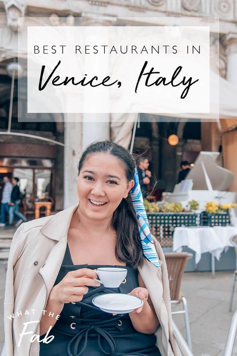 Best Food In Venice, Best Bars In Venice Italy, Venice Where To Eat, Venice Best Restaurants, Venice Places To Eat, Venice Food Guide, Where To Eat Venice, Restaurants In Venice Italy, Venice Restaurants With A View