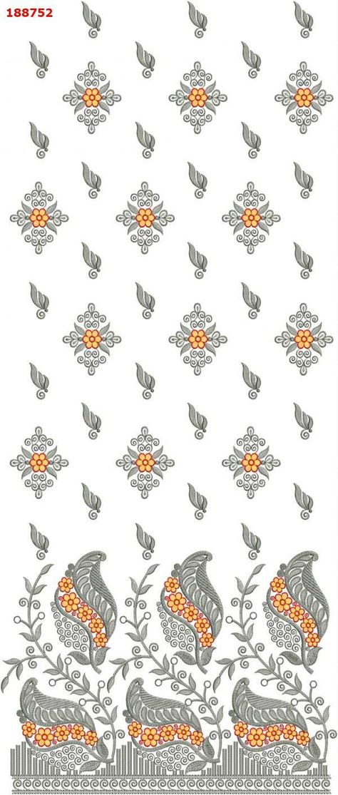 NEW DAMAN+125 EMBROIDERY DESIGN Daman Design, Wallpaper Flowers, Android Wallpaper Flowers, Floral Border Design, Bead Embroidery Patterns, Flower Sketches, Embroidery Designs Fashion, Machine Embroidery Patterns, Weaving Patterns