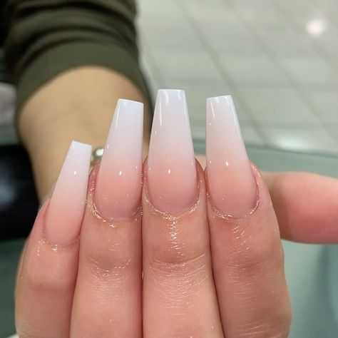 NailsBy Sahara on Instagram: “Book MED OMBRÉ ❤️ LINK IN BIO ❤️” Tapered Square Ombre Nails, Pink Square Nail Designs, White Tip Acrylic Nails, Bandana Nails, Long Gel Nails, Ombre Acrylic, Long Square Nails, Glittery Nails, Ombre Acrylic Nails