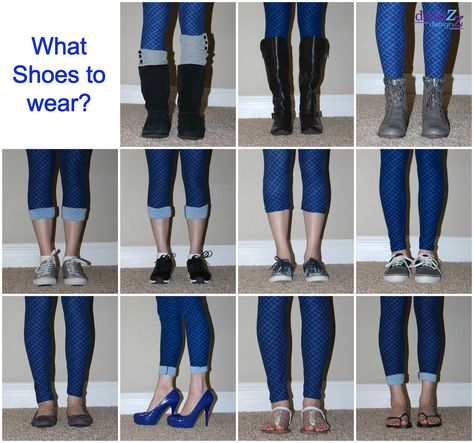 Legging Hacks, Shoes To Wear With Leggings, Different Shoes, Outfits Leggings, Fashion Terms, Lula Roe, Wear With Leggings, Fashion Vocabulary, Legging Outfits