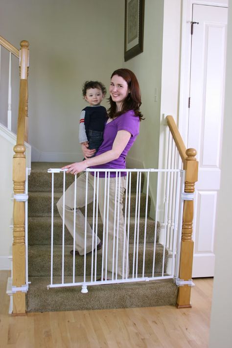 Amazon.com : Regalo Extra Tall Top Of Stairs Gate, With Mounting ... Top Of Stairs Gate, Best Baby Gates, Safety Gates For Stairs, Baby Gate For Stairs, Diy Baby Gate, Top Of Stairs, Stair Gate, Baby Safety Gate, Baby Gate