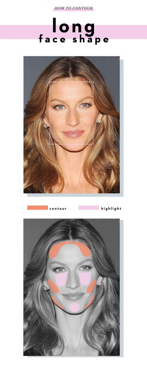 How To Contour Like A Professional Make-Up Artist Contouring For Long Face Shape, Contour Long Face Shape, Contouring For Long Face, Long Face Contouring, Long Face Makeup Looks, Contour For Long Face, Contouring Long Face, How To Contour A Long Face, Contour For Long Face Shape