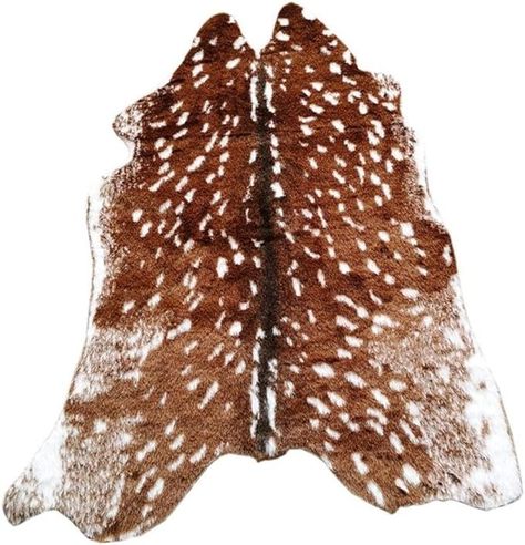 Amazon.com: Faux Sika Deer Print Hide Rug Faux Fur Cowhide Area Rug Animals Mat Carpet for Home (3.4ftX2.9ft) : Home & Kitchen Animal Skin Carpet, Western Area Rugs, Deer Rug, Jungle Themed Room, Cow Print Rug, Faux Cowhide Rug, Nordic Rug, Faux Fur Area Rug, Sika Deer