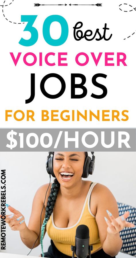 30 best voice over jobs for beginners to earn $100 an hour. Are you looking for no experience voice over jobs? Click to read this massive list of voice over companies that want new voice actors just like you. Best voice artist jobs hiring today from home. Voice Over Jobs For Beginners, Voice Jobs, Voice Over Artist, Voice Artist, Typing Jobs From Home, Computer Jobs, Editing Jobs, Ladies Group, Amazon Jobs