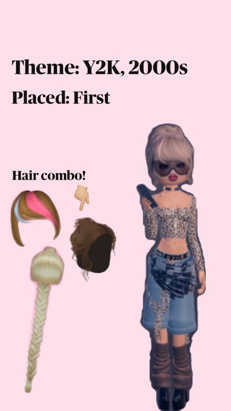 No vip dti inspo + hair combo! Y2k Outfits Dresses, Royal High Outfits Ideas Cheap, Y2k Inspo, Vip Dress, Y2k Hair, Inspo Hair, Outfit Inso, Black Hair Roblox, Birthday Activities