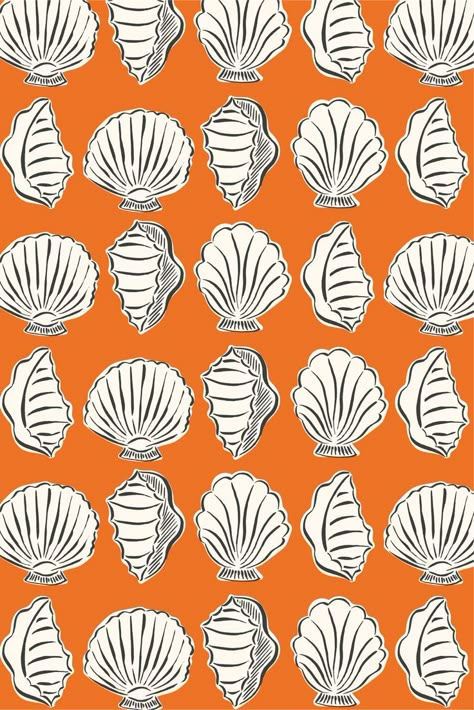 Art Deco Textiles, Seashell Illustration, Carnival Posters, Seashell Print, Shell Pattern, Fashion Illustration Sketches, French Art Deco, Cute Patterns Wallpaper, Pattern Inspiration