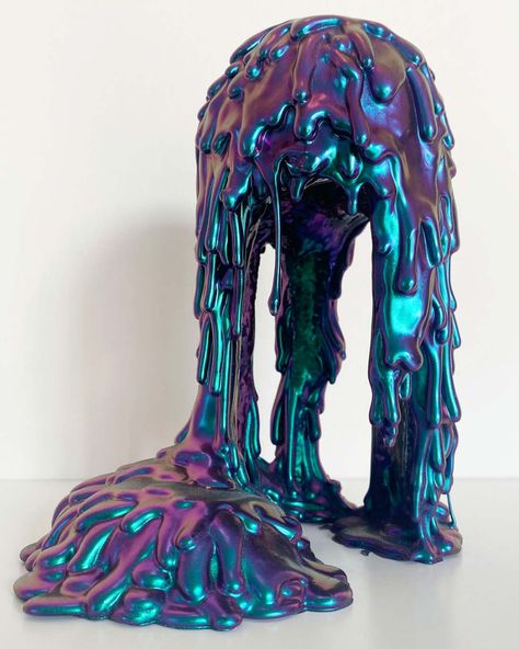 Dripping Sculpture, Dan Lam Sculptures, Melted Sculpture, Liquid Latex Sculpture, Foam Art Sculpture, Dan Lam, Daniel Richter, Halloween Tea Party, Expanding Foam