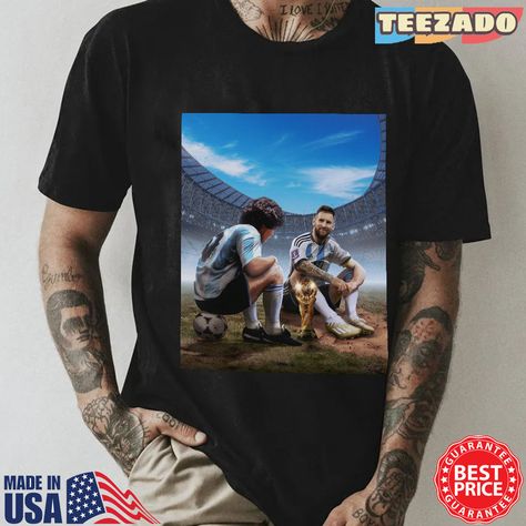 Maradona Smile, Worlcup 2022 Shirt, Messi Holding World Cup Shirt, Lionel Messi Argentina Check more at https://teezado.com/product/maradona-messi-holding-world-cup-shirt-b1/ Messi Holding World Cup, Lionel Messi Argentina, World Cup Shirts, Messi Argentina, Lionel Messi, Cool Things To Make, World Cup, Fan, Argentina