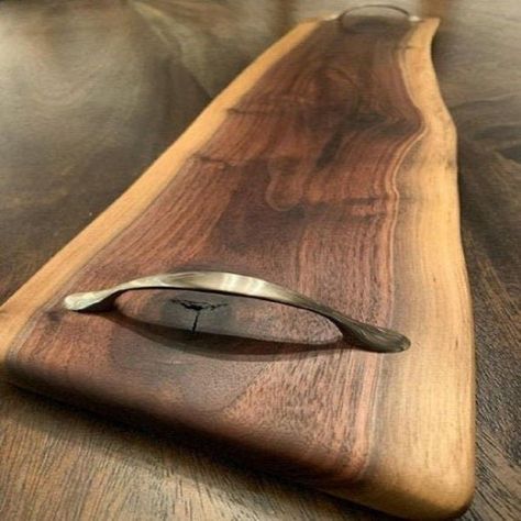 Stumps Custom Wood Handmade Dark Walnut Wooden Charcuterie Board | Wayfair Bath Tray Caddy, Wooden Charcuterie Board, Wooster Ohio, Wood Bathtub, Wood Stumps, Charcuterie Plate, Wood Bath, Cheese Tray, American Walnut