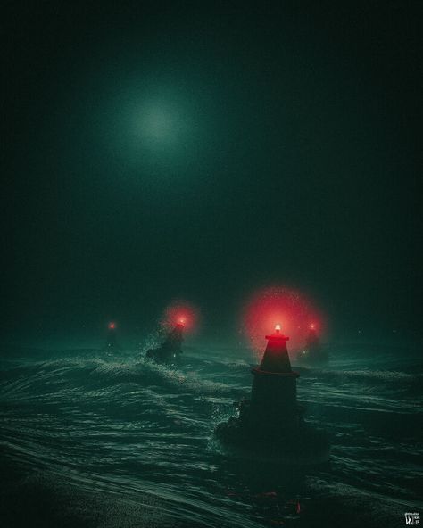 Buoy Blues, By Me Fear Of Deep Water, Sunless Sea, Fear Of Water, Ruined City, Eldritch Horror, Shark Swimming, Call Of Cthulhu, Deep Water, Sea Waves