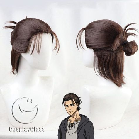 Eren Cosplay Long Hair, Eren Haircut, Eren Jaeger Haircut, Eren Yeager Haircut, Eren Yeager Hair, Eren Jaeger Hairstyle, Eren Hairstyle, Eren Yeager Hairstyle, Eren Hair