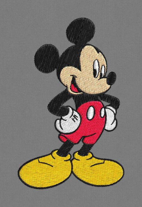 Mickey Mouse 2 embroidery designs pes hus jef vp3 | Etsy Machine Embroidery Designs Projects, Mickey Mouse Design, Bernina Embroidery, Cartoon Character Tattoos, Mickey Mouse Art, Disney Embroidery, Embroidery Design Sets, Embroidery Template, Machine Embroidery Projects