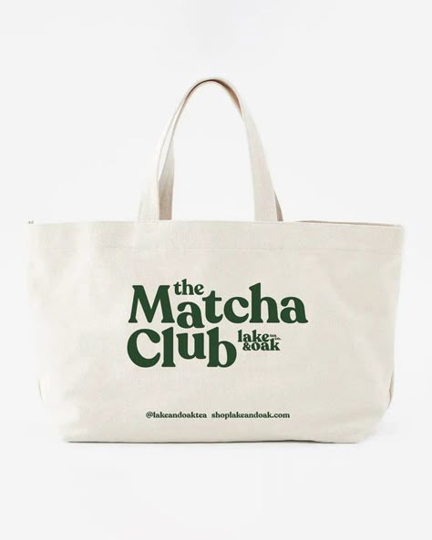 Brand Merch Ideas Products, The Matcha Club, Pilates Tote Bag, Wellness Club Aesthetic, Merch Ideas Products, Matcha Business, Merch Branding, Clothing Marketing, Brand Merch