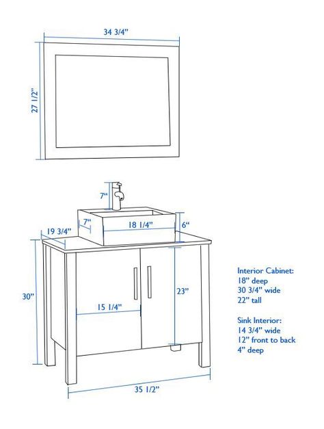 Plan Your Bathroom By The Most Suitable Dimensions Guide - Engineering Discoveries Bathroom Vanity Height, Vanity Height, Pallet Deck Diy, Vessel Sink Bathroom Vanity, Bathroom With Makeup Vanity, Cabin Bathroom, Bathroom Dimensions, Bathroom Floor Plans, Condo Remodel