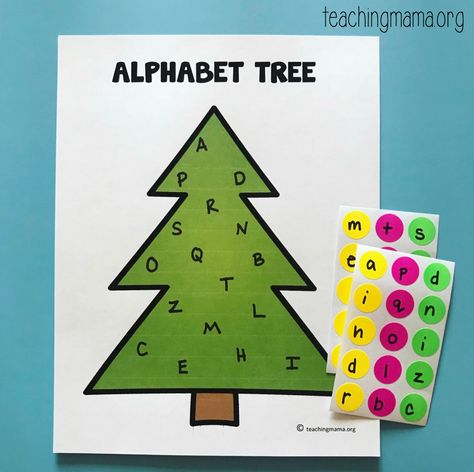 I’ve got a super easy activity for you today! I think you’ll love this Alphabet Christmas tree because it is super simple to set up. This one is Christmas-themed, but you could definitely modify it for any time of the year! Here’s what you need: alphabet tree printable dot stickers marker Print out the Christmas tree … Christmas Tree Activity, Christmas Reading Activities, Christmas Literacy Activities, Christmas Learning Activities, Tree Activity, Christmas Literacy, Christmas Activities For Toddlers, Alphabet Christmas, Literacy Activities Preschool