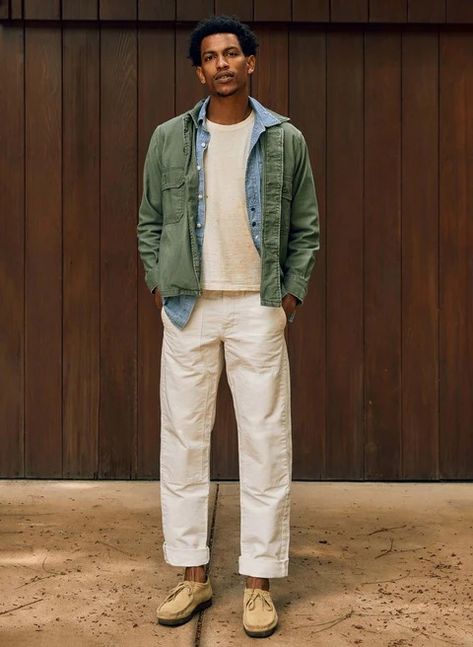 hencye canvas workpant in natural – imogene + willie Casual Chino Cotton Twill Pants For Streetwear, Everyday Chino Cotton Twill Cargo Pants, Classic Chino Cotton Twill Straight Cargo Pants, Business Casual Street Style, Streetwear Chino Cotton Twill Pants With Pockets, Men Business Casual, Men’s Chore Coat, Imogene Willie, Guy Outfits