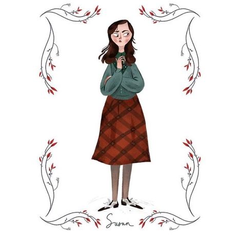 Susan Pevensie, Naive Illustration, Chronicles Of Narnia, Narnia, Tolkien, Childrens Books, Illustration Art, Art Inspiration, Character Design