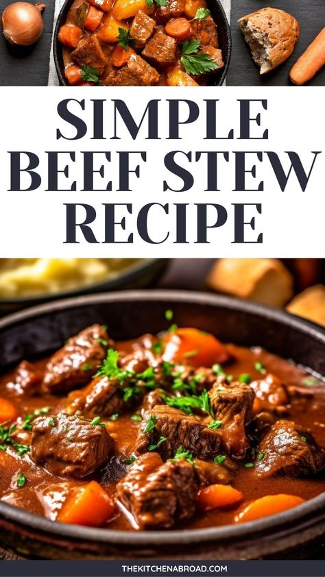 Embrace the simplicity of our beef stew recipes easy stove top, or experience the set-it-and-forget-it convenience of a beef stew recipe crockpot slow cooker. It's the ultimate comfort food for any day. Stews Recipes Stove Top, Best Ever Slow Cooker Beef Stew, Fall Crockpot Recipes Beef Stew, Southern Beef Stew Stove Top, Beef Stew For One, Beef Stew And Gravy, Rustic Beef Stew Recipe, Simple Stew Meat Recipes, Easy Beef Stew Stove Top Simple