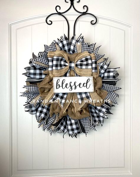 Burlap wreath diy