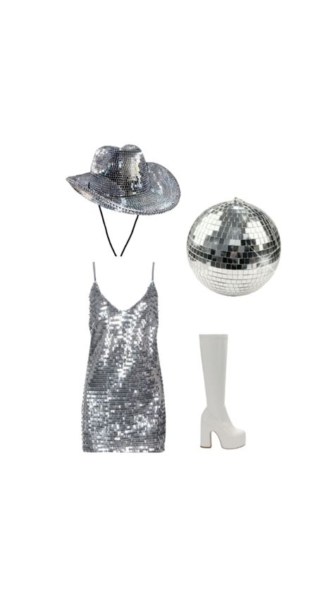 #disco #discoball #discoballcostume #halloween #halloweencostume Disco And Diamonds Party Outfit, Disco Ball Halloween Costume, Disco Ball Costume, Ball Costume, Halloween Fits, 2024 Fits, Diamond Party, Diamond Girl, Disco Dress