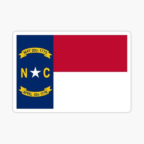 North Carolina Stickers | Redbubble North Carolina Flag, Unc Chapel Hill, North Carolina Homes, Flag Sticker, Pong Table, Watercolor Stickers, Carolina Beach, Appalachian Mountains, University Of North Carolina