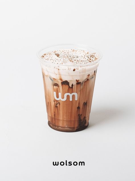 Minimalist coffee shop product photography