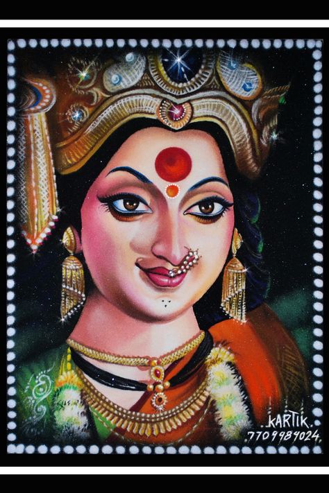 Jagdamba Poster rangoli art by Kartik khadatkar K.K From Wardha ( Maharashtra ) 🎨🎨🎨 Portrait Rangoli For Competition, Diwali Portrait Rangoli, Durga Devi Rangoli Design, Portrait Rangoli For Diwali, Potrait Rangoli Designs, Rangoli Competition Creative, Diwali Graphic Design, Durga Maa Rangoli, Devi Rangoli Designs