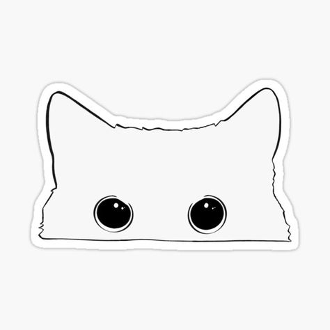 cute white cat sticker pet owner kitten redbubble design Cat Stickers Aesthetic, White Cat Sticker, Sticker Freebies, Cute White Cat, Magnet Ideas, Grey And White Cat, Kitty Pictures, Sticker Design Inspiration, Ipad Aesthetic