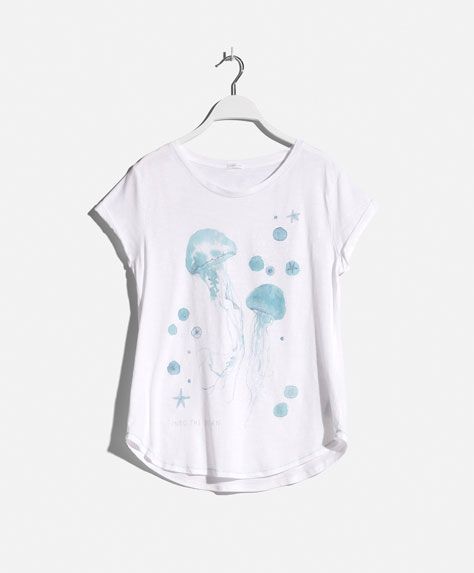 Oysho jellyfish t-shirt Jellyfish Clothes, Jellyfish Shirt, Style Goals, Jelly Fish, Fishing Shirts, Fit Inspo, Jellyfish, Outfits Aesthetic, Fitness Inspo