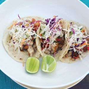 Fish Tacos | low FODMAP foods | Fit Fab FODMAP recipes Low Fodmap Fish Tacos, Low Fodmap Food List, Low Fodmap Foods, Fodmap Food List, Fod Map, Corn Tortilla Recipes, Fodmap Recipes Dinner, Low Fodmap Recipes Dinner, Fodmap Food