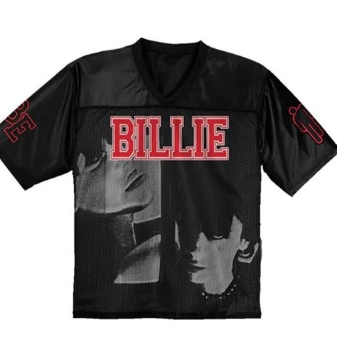 ISO !! Billie Eilish BE Photo Jersey Billie Eilish Jersey, Billie Eilish Clothes, Billie Eilish Concert Outfit, Shuffle Cutouts, Billie Eilish Merch, Youre All I Want, Concert Fit, Tour Outfits, Concert Fits