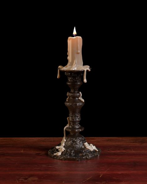 Medieval Candle Holder, Old Candle Holder, Larp Accessories, Medieval Candle, Concept Model, Old Candles, Fire Hazard, Medieval Period, Medieval Fantasy