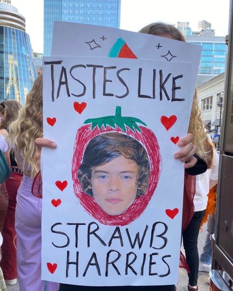 Concert Signs, Hslot Outfit Ideas, Love On Tour Outfits, Harry Styles Outfit, Harry Styles Poster, Fan Poster, Harry Styles Concert, Harry Styles Cute, Fan Signs