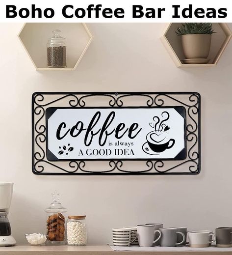 Coffee Sign Metal Wall Decor Wood Coffee Sign Combine With Scroll Metal Frame Wall Art Hanging Wall Sculptures for Home Kitchen Cafe Coffee Bar Coffee Corner Decor, 16 x 7.8 Inch Coffee Corner Decor, Funny Kitchen Signs, Wooden Signs With Sayings, Wall Decor Wood, Coffee Wall Decor, Coffee Bars, Coffee Sign, Coffee Wall, Coffee Bar Signs