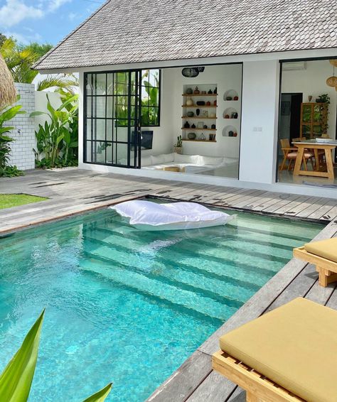 The Most Stylish Bali Airbnb Villa | Decoholic Bali Style Home, Modern Villas, Bali House, Canggu Bali, Have Inspiration, Deus Ex Machina, Tropical House, King Bedroom, Villa Design