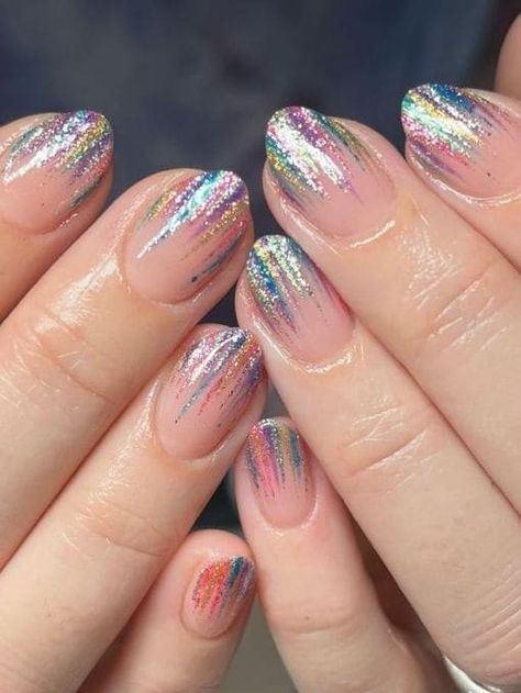 Taylor Swift Short Nails, Nails For Concert, Taylor Swift Album Nails, Coldplay Nails, Night Nails, Firework Nails, Concert Nails, Gala Night, Coldplay Concert