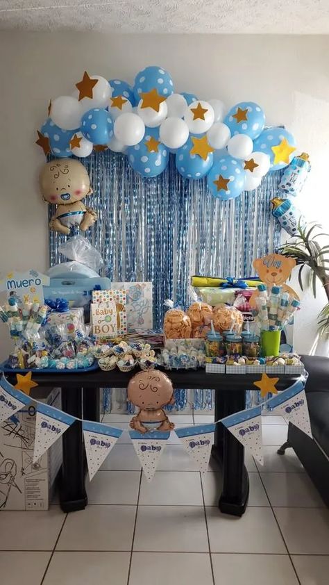 Diy Baby Shower Backdrop, Shower Backdrop Ideas, Baby Shower Backdrop Ideas, Unique Baby Shower Decorations, Fiesta Shower, Indian Baby Showers, Baby Boy Decorations, Unisex Baby Shower, Shower Backdrop