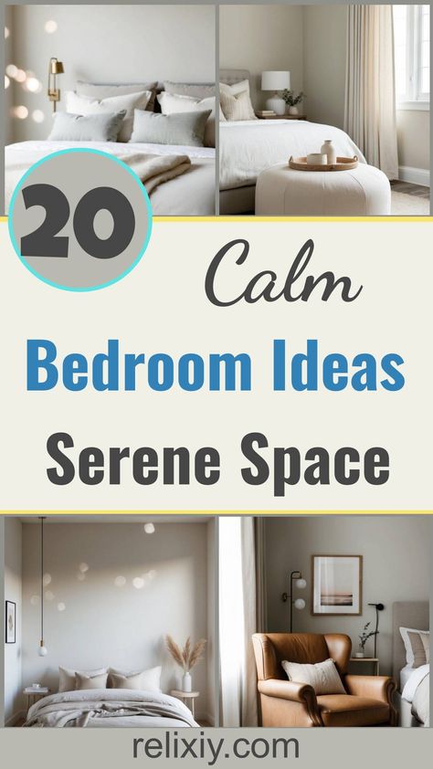 20 Neutral Bedroom Ideas For A Calm and Serene Space Spa Feel Bedroom Ideas, Bedroom Oasis Ideas, Calm Bedroom Ideas, Neutral Bedroom Ideas, Beige Ottoman, Neutral Bedroom Design, Neutral Bedroom Decor, Grey Duvet, Natural Wood Furniture