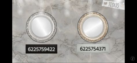 Round Mirror Decals Bloxburg, Mirror Decals Bloxburg, Decal Bloxburg, Decals Bloxburg, Mirror Decals, Bloxburg Codes, Bloxburg Decals, Decal Codes, Bloxburg Decal Codes