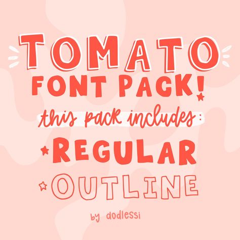 ✅⬆️CLICK THE LINK!!⬆️ Download TOMATO FONT - Regular & Outline for FREE! . #Procreate_Fonts_Free #Font_Outline #Procreate_Downloads #Font_Sets Fonts For Procreate, Procreate Downloads, Fonts Procreate, Procreate Fonts, Thanksgiving Potluck, Font Pack, Free Calligraphy Fonts, Bullet Journal Font, Modern Sans Serif Fonts