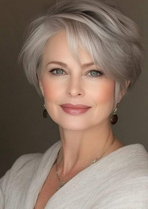 Short Hairstyle Older Woman, Longer Pixie Haircut Older Women, Short Silver Hair, Hair Mistakes, Short Hair Cut, Short Grey Hair, Hair Cuts For Women, Sassy Hair, Chic Hairstyles