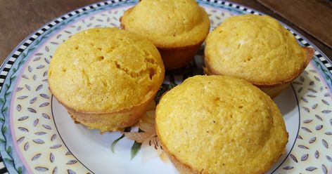 Pumpkin Cornbread Jiffy, Pumpkin Cornbread Muffins, Cornbread Croutons, Pumpkin Cornbread, Muffins For Breakfast, Sweet Potato Cornbread, Jiffy Cornbread Mix, Johnny Cake, Jiffy Cornbread