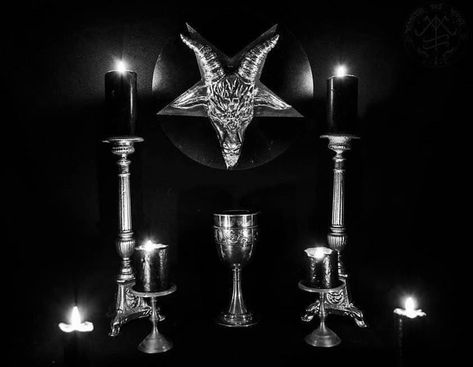 Altar Of Satan. Satanic Altar, Laveyan Satanism, Ritual