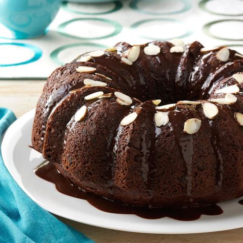 Chocolate Almond Cake, Nothing Bundt Cakes, Almond Chocolate, Dark Chocolate Almonds, Baking Cocoa, Loaf Cakes, Chocolate Almond, Almond Cake, Bundt Cakes Recipes