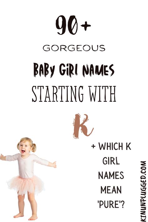 Baby girl names that start with K are always going to be tricky to come up with. Unless you have some in your family that you intend to name your baby after. If you want unique baby girl names starting with K, you might have an even harder time. K Names For A Girl, K Baby Girl Names, K Girl Names, Latest Baby Girl Names, Names Of Baby Girl, Short Baby Girl Names, Baby Middle Names