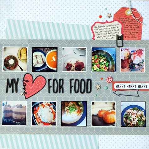 15 Food and Drink Scrapbook Layout and Mini Album Ideas – Scrap Booking Mini Album Ideas, Scrapbooking Layouts Baby, Album Ideas, School Scrapbook, Leaf Stencil, Learn Calligraphy, Memory Keeping, Scrapbook Printables, Photo Layouts