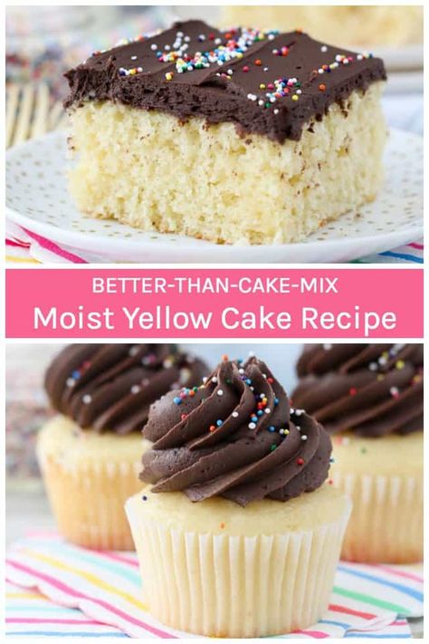 Super Moist Yellow Cake Recipe, Small Yellow Cake Recipe, Yellow Cake Recipe 9x13, Cake Recipes 9x13 Pan, Yellow Cake Recipe Without Buttermilk, Yellow Cake Mix From Scratch, Sour Cream Yellow Cake Recipe, Small Yellow Cake, Yellow Cake Recipe From Scratch