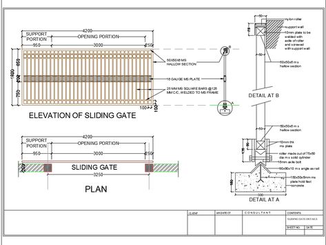 Entrance Gate Design, Sliding Gate Design, Gate For Home, Steel Drawing, Details Drawing, Garage Gate, Grill Gate, Gate Designs Modern, Entry Gate