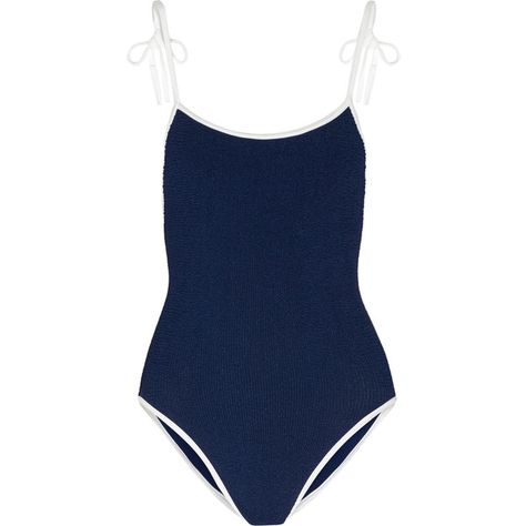 HUNZA G Clara seersucker swimsuit ($100) ❤ liked on Polyvore featuring swimwear, one-piece swimsuits, swimsuits, navy, nautical swimsuits, navy blue swimsuits, navy bathing suit, navy blue bathing suit and nautical one piece swimsuit Navy One Piece Swimsuit, 2024 Predictions, Chanel Swimsuit, Nautical Swimsuit, Navy Blue Swimsuit, Navy Bathing Suit, Nancy Myers, Tie Dye Swimwear, Polyvore Chic